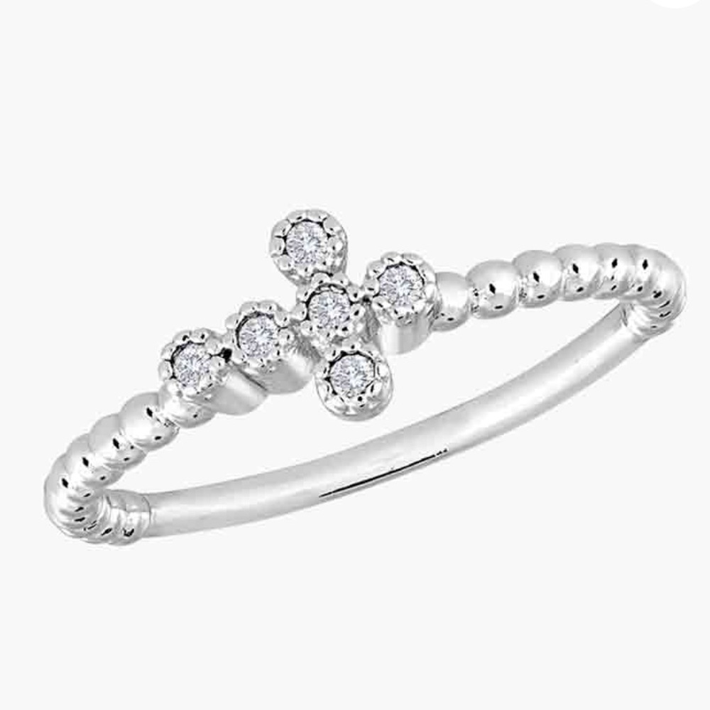 DaVinci Jewelry
Cubic Zirconia Cross Ring in Silver